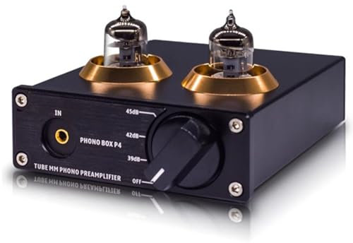 Preamplificador de Fono, Mini preamplificador de Audio estéreo de Alta fidad, con Ganancia y válvulas de vacío, para Tocadiscos y fonógrafos MM/MC.