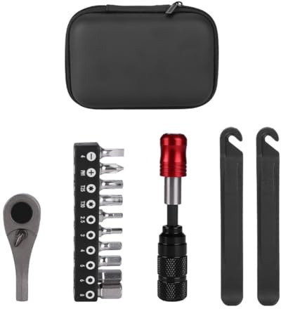 GNURBDILFO Juego de herramientas de llave de carraca multifunción para reparación de bicicletas de montaña, accesorios de reparación de bicicletas de carretera