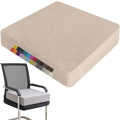 Holomaalahi Cuscini per sedie da Pranzo 55x55x8cm Cuscini per sedie da Esterno e da Interno, Schiuma ad Alta densità, Antiscivolo, Fodera Lavabile - Uso per Patio, Sala da Pranzo, Divano