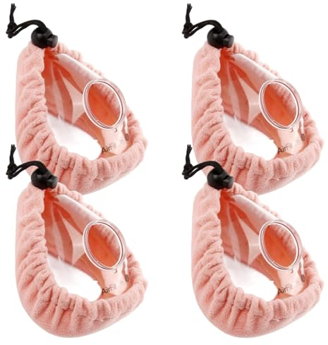 CPAP Masken Liner Kompatibel mit ResMed AirFit und AirTouch F20 F10,Soft Masken Kissenbezüge passend für eine Vielzahl von Nasen,Mundmasken & die Meisten Vollmasken,Wiederverwendbar (Rosa)
