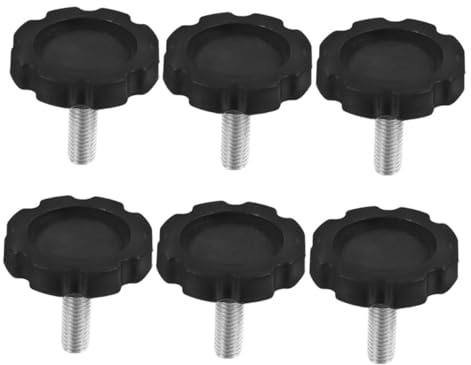 HIAKDOFT 6 Pièces Vis de Serrage pour Parasol de Jardin Kit de Remplacement Aux Intempéries Vis de Fixation Manuelle pour Pied de Parasol Extérieur Installation sans Outil Support Antivent