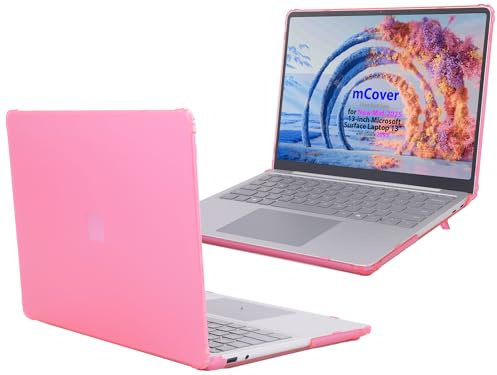 mCover case ONLY Compatible for 2025+ 13 Microsoft Surface Laptop 13 Windows PC (Model# 2095) with Snapdragon CPU & Copilot+ (NOT Fitting Other Surface Laptop) - Pink