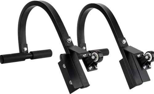 Leiter-Stabilisator Haken 2er-Set Universeller Dach-Leiterstabilisator mit 1.4m Verlängerungsarm Rutschfesten Gummipolstern Schweres Leiter-Sicherheitszubehör Short