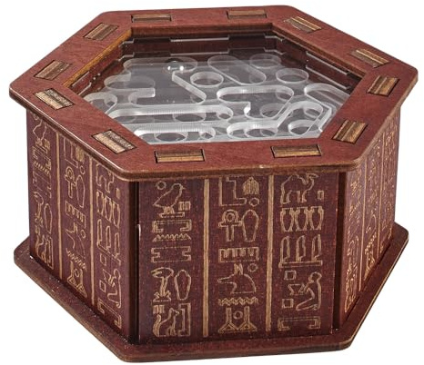 EUROtops Mythisches Knobellaberinth 3D HolzPuzzle | Desafiante juego de habilidad con bola | Juego de pensamiento de varios pisos para adultos y niños
