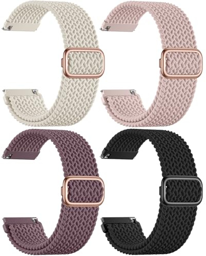 Epova Braided 22mm Watch Straps Compatible with Garmin Venu 3 Strap - Venu 2 Strap for Women Men, Nylon Sport Quick Release Watch Bands for Garmin Ferunner 255 265/ Vivoactive 4/ Galaxy Watch 3 45mm