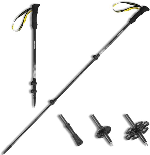 Trekkingstöcke Carbon Ultraleicht 169 g, Teleskop Wanderstöcke 63–135 cm
