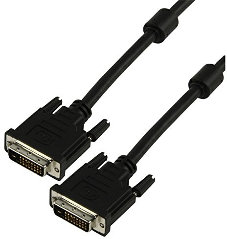 Goobay 68084 Câble DVI-D Full HD Dual Link, Doré, 5m Longueur