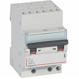 407848 Disjoncteur Tripolaire 32a - 3p Courbe C - 6/10ka - Automatique Et Vis - Legrand Dx3