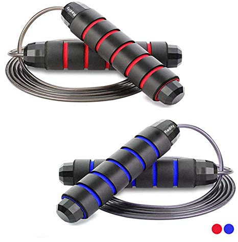 Redify 2 Stück verstellbares Springseil für Workout, Fitness-Springseil für Männer, Frauen und Kinder, Geschwindigkeits-Springseil für Übungen.