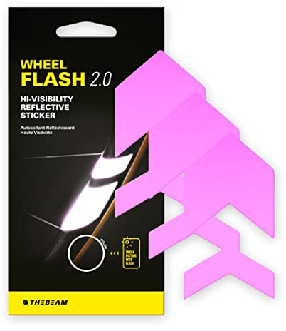 The Beam - Wheel Flash 2.0 - Reflektoren Fahrrad, Fahrrad Aufkleber, Reflektorband Selbstklebend, Rückstrahler, Reflektor Aufkleber, Reflektorband Selbstklebend
