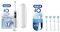 Oral-B iO6 Electric Toothbrush with Revolutionary iO Technology, 1 Toothbrush Head & Travel Case, 5 Modes, UK 2 Pin Plug, Grey Opal & iO Ultimate Clean Electric Toothbrush Head, White
