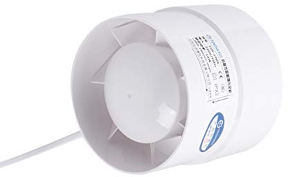 Hemobllo Runder Kanalventilator Lüftungs- Und Abluftventilator – 4 Zoll Leiser Deckenventilator Für Badezimmer Küche Toilette Belüftung Abluftventilator