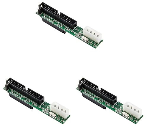 Reinscer 3X 7 + 15 2,5 SATA hembra a 3,5 Ide SATA a Ide adaptador convertidor macho de 40 conector para 133 100 HD Cd DVD Serial