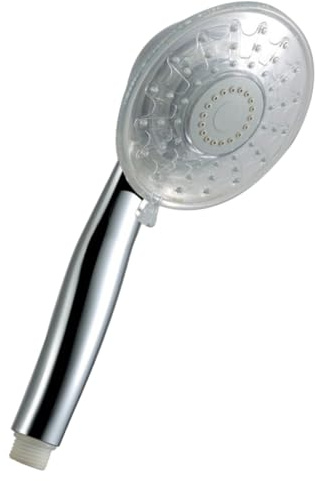 HOMSFOU Soffione Doccia Led Colori Cambio Colore Soffione Doccia Led Portatile Ad Alta Pressione Realizzato in Cromato Resistente Alla Corrosione e Durevole Adatto Per Barra Scorrevole