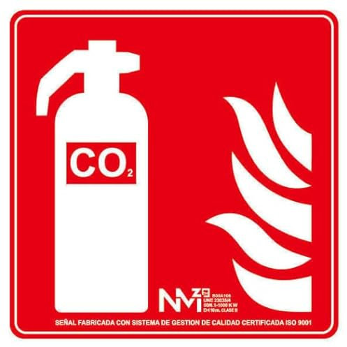 Signal de sécurité Extincteur CO2 (pictogramme uniquement) avec couche luminescente SEKURECO