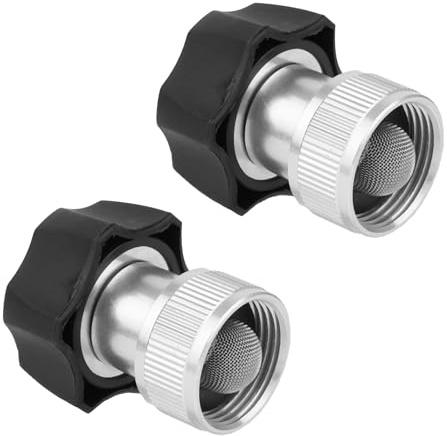 lasuroa 2uds Acoplador para Hidrolavadora Eléctrica, 3/4 Conector Manguera para Hidrolavadora Alta Presión Aleación Aluminio Adaptador Manguera Jardin Accesorios Conexión