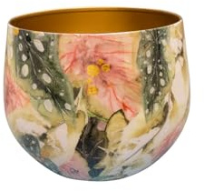 TS Collection - Pot Monstera Mystery - 21x16 - Métal et époxy - Ouverture Ø21 - Design Haut de Gamme - pour l'intérieur - Fait Main - Conçu par Lammie