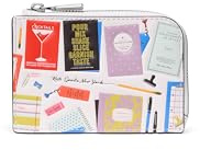 Kate Spade New York Damen Print Glattleder Mini Reißverschluss Kartenetui Creme Multi, One Size