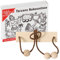 Bartl 102240 Mini-Holz-Puzzle Tarzans Kokosnüsse aus einem Holzbrettchen mit Schnur und 2 Holzperlen