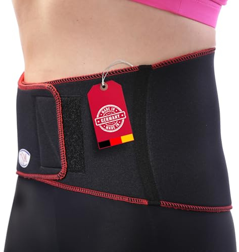 TSM Rückenbandage aktiv schwarz | Neoprenbandage Wärme & Schutz | Vorbeugung gegen Verspannungen Rücken & Unterkühlungen | Freizeit Sport & Arbeit | Artikelnr 2149 | Made in Germany | 1 Stück