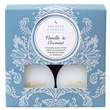 Shearer Candles SN1721 Spring Couture Lot de 8 Bougies Chauffe-Plat Senteur Noix de Coco/Vanille