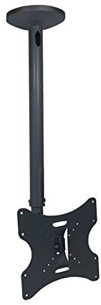 Maclean MC-504A B Deckenhalterung für Fernseher von 23 bis 42 Zoll | VESA bis 200×200 | Tragkraft 30 kg, Höhenverstellung 608–858 mm, Schwenk- und Neigungswinkel -20° bis +20°, Kabelführung | schwarz