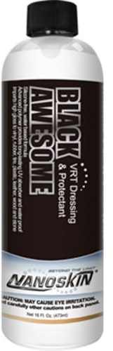 Nanoskin BLACK AWESOME Silicone-Free VRT Dressing Protectant 16 Oz. – Adjustable Like-New Finish to Vinyl, Rubber, Tire, Trim, Plastic, Interior & More | Safe for Cars, Trucks, Motorcycles, RVs