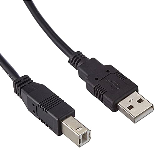 CABLEPELADO Cavo stampante | Cavo USB per stampante | Cavo USB 2.0 Tipo A a Tipo B | Compatibile con HP,Epson, Canon, Brother,Lexmark, Scanner, Disco Rigido, Fotografia Digitale | Nero | 0,25 metri