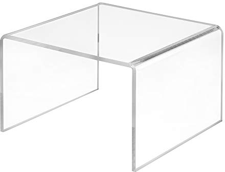Zeigis 150x100x150mm Dekobrücke/Acrylpodest/U-Ständer aus Acrylglas | UV-beständiges Acrylglas, glänzende Kanten - Warenpräsentation, Sammelfiguren in Schaufenster, Vitrine und Regal