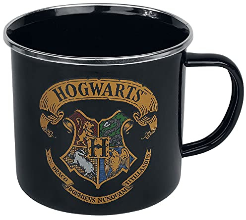 Logoshirt® Harry Potter I Hogwarts I Logo I Mug émaillé I Tasse rétro I avec Motif I ca. 400 ml I Design original sous licence