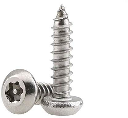 BOZONLI M3.5 Holzschrauben, Blechschrauben, Torx Linsenkopf Selbstschneidende Schrauben, Anti-Diebstahl Schrauben mit Pfostenkern, M3.5×13mm,50 pcs