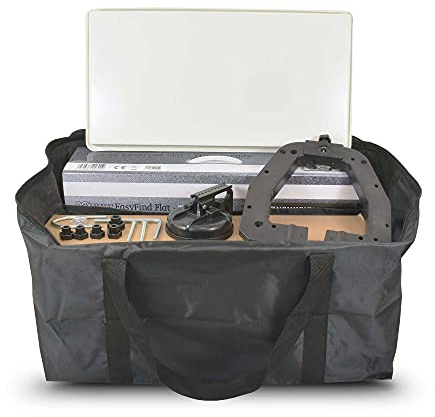 EasyFind Traveller Kit II (Camping-Zubehör, Camping Flachantenne, eingebautes Messgerät, EasyFind2 Technology, 1 Teilnehmer, inkl. Tasche)