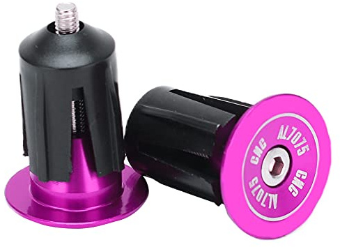 RiToEasysports 1 Paire de Bouchons D'extrémité de Guidon de Vélo, Embouts de Guidon de Vélo en Alliage D'aluminium pour la Plupart des Vélos