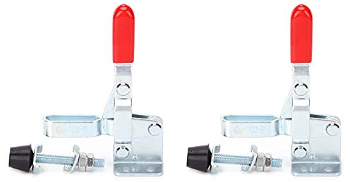 2Pcs Saldatura Regolabile Toggle Fermo Morsetto Orizzontale Apparecchio A Gomito Compressore A Sgancio Rapido Strumento Mano Antiscivolo Heavy Duty Toggle Morsetto Strumento GH-102-B