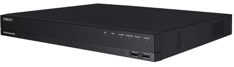 Hanwha QRN-1620S Videoregistratore di rete (NVR) (senza HDD) Nero