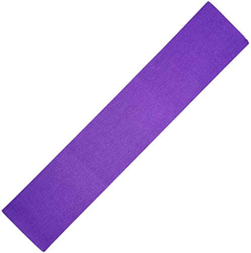 BCreativetolearn Stora lila Crepe-pappersark, alternativ till servettpapper, ljusa färger för hantverk pappersstreamers, pappersblommor och omslag 50 cm x 300 cm pappersrulle.