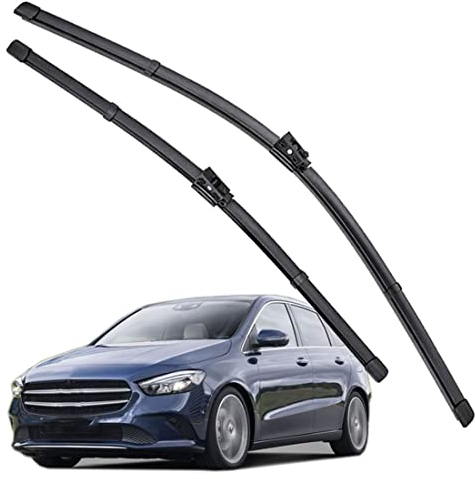 QHYTL Scheibenwischer Für Auto Scheiben Wiper Blades Für B Class W247 2018-2022 Wischerblatt Vorne Wischblätter Gummi Windshield Wipers 26 19 fit Schieberegler