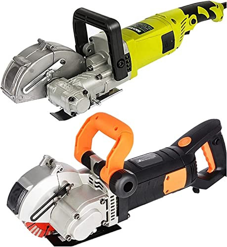 Wall Chaser Cutting Machine Wall Slotting Machine Electric Wall Chaser Groove Cutting MachineSteel Concrete Cutting Machine (Color : Olny Machine)
