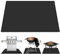 Tappeto Ignifugo 100 x 150 cm, Tappeto Ignifugo per Camino, Pieghevole Tappetino per Braciere in Fibra di Silicone, Tappeto Per Stufa Per Barbecue, Prato, Giardino, Pavimento, Cortile, Nero