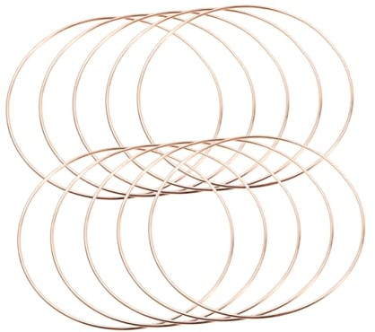 Vergoldete Metallringe zum Basteln, 10 Stück, Rund 160 Mm