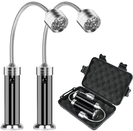 AMFUN Outdoor BBQ Light Set, 2PCS Magnetic Grill Lights with Carrying Case, Ideal for Grilling, Camping, Picnic and Garage
