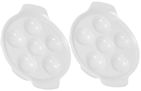 ASAKKURA 2stücke Keramik Schneckenteller Schale Mit Löchern Eierbackform Tablett Für Gedämpfte Eier Aus Keramik Für Küche Home Restaurant Küchenbedarf