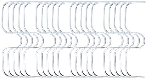 LUMOOM 20 Stück Astspreizer für Obstbäume, M-Förmige Astklammern Metall für Gartenzweige, Ideal zur Unterstützung und Formung, Astzieher Halter für Obstzweige, Astklammern für Obstbäume (M8cm)