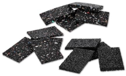 100x Alfa Ausgleichs-Pads 60 x 90 x 10 mm – rutschfeste Terrassen-Pads | Profi-Qualität - Ausgleich von Bodenunebenheiten - Unverrottbar und rutschfest - Bautenschutz für die Unterkonstruktion