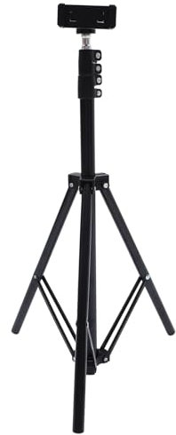 NUOBESTY 1 Ensemble Trépied Réglable pour Projecteur Portable Support de Projection Extérieur Hauteur Ajustable Jusqu pour Caméras Webcams et Événements Direct Rangement