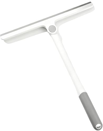 360° Rotatable Silicone Squeegee, Multi-Purpose Window Cleaning Tool | Window Squeegee for Glass, Shower Door, Car Windshield, Mirror