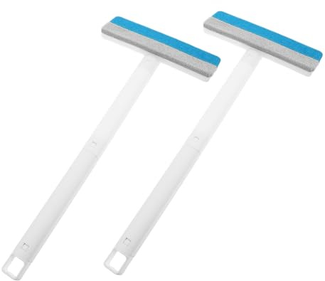 Milisten 2 Pezzi Pennello in Feltro a Doppia Faccia Strumento di Depilazione per Animali Domestici Depilatore per Cuccia per Cani Depilatore per Lettiera per Gatti Light Grey