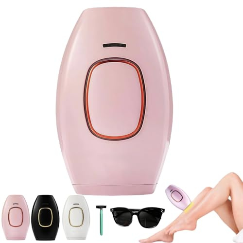 Loop Von Solippy-Effektives IPL Gerät zur dauerhaften Haarentfernung für Frauen und Männer – Ideal für Beine, Arme und Gesicht (Rosa 470nm~1100nm)