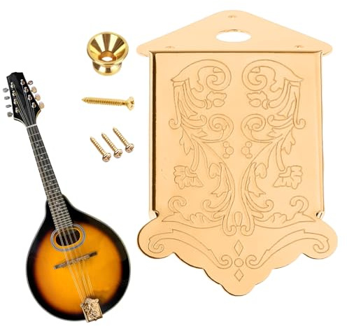 Metal Mandolin Tailpiece - 8-String Mandolin Tailpiece Accessories With Buckle And Screws | Musical Instrument Parts | For Festival Outdoor Classroom Party Play Performance School Beginners