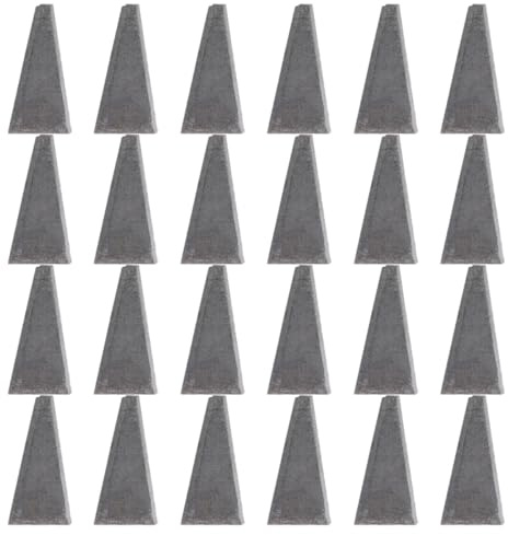 Kisangel Cales Triangulaires en Métal Petites 30 Pcs pour Coin de Manche de Hache, Kit de Coins de Fendage pour Marteau, Outil de Renforcement Rapide pour Abattage et Travaux Forestiers